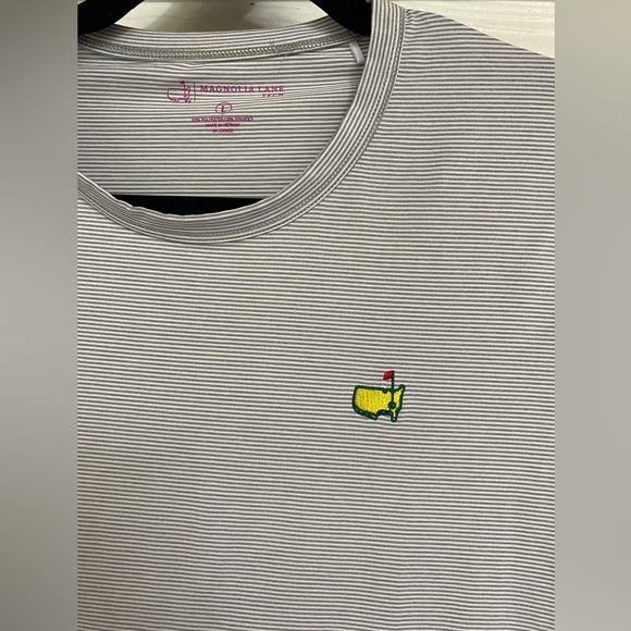 MASTERS Womens/ Mens Striped Shirt - Gray SZ L - Picture 1 of 6